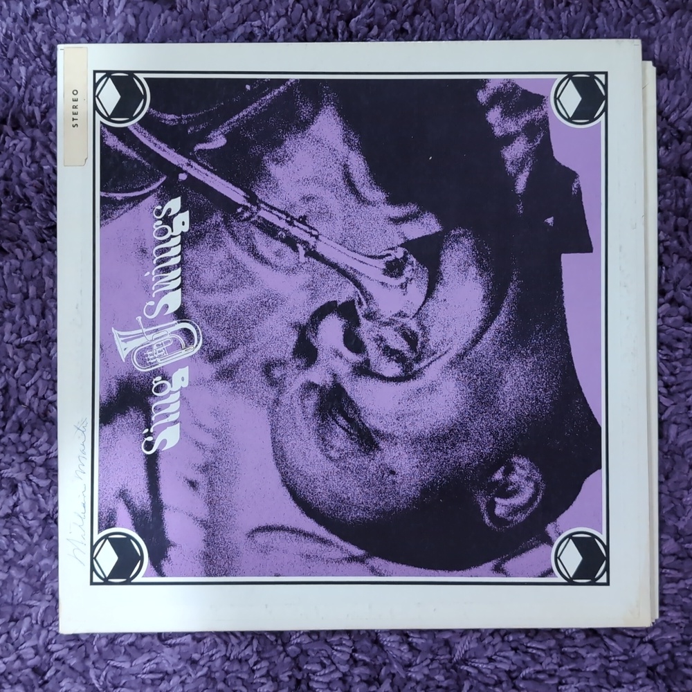 Sing Swings Singleton Palmer Autographed Album Cover Vinyl Record